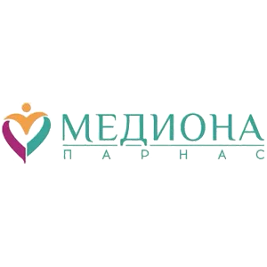 Логотип МЕДИОНА на метро Парнас