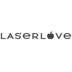 Логотип Laser love на метро Лесная